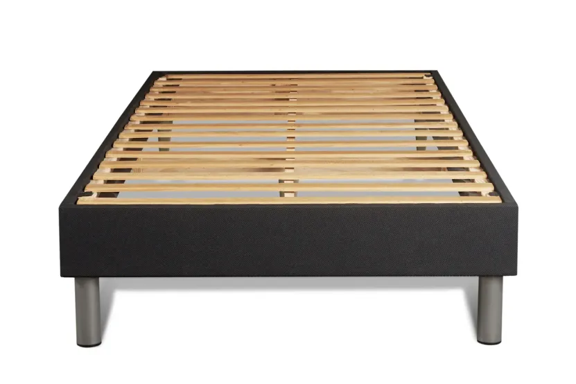 Ensemble Matelas Sommier 90x200 cm - Sommier Noir (en kit) - Regen