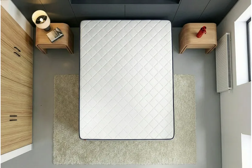 Ensemble Matelas Sommier 160x200 cm - Sommier Noir (en kit) - Form