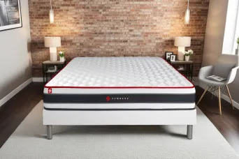 Matelas 140x200 cm Ressorts ensachés et Mémoire de forme - Energy