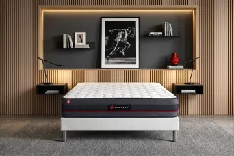 Ensemble Matelas Sommier 140x200 cm - Sommier Blanc (en kit) - Regen