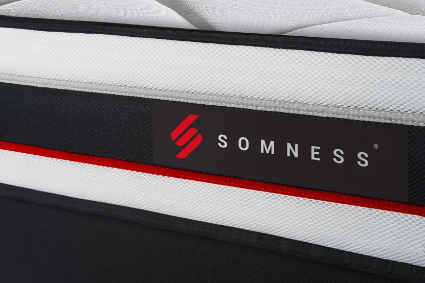 Ensemble Matelas Sommier 90x200 cm - Sommier Noir (en kit) - Form