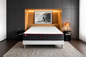 Matelas 140x200 cm Ressorts ensachés et Mémoire de forme - Boost