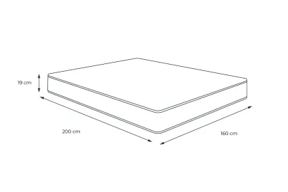 Matelas 160x200 cm Mousse Haute Densité - Form